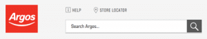 Argos Site Search Screenshot